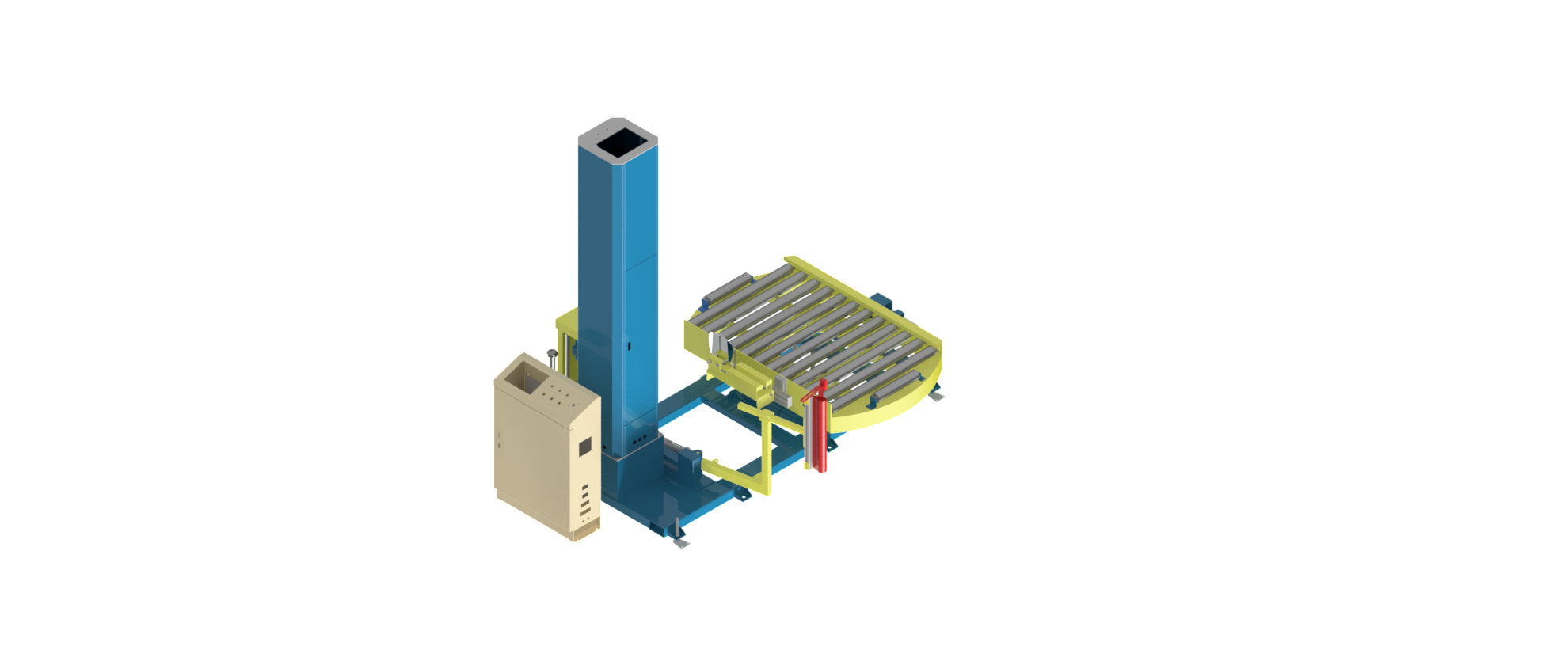 Przenośnik paletowy rolkowy załadunkowy palet